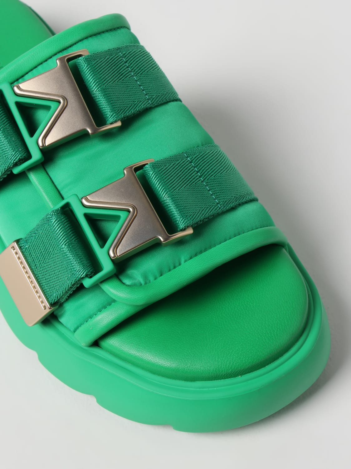 Bottega Veneta Flash rubber and canvas sandals - 4