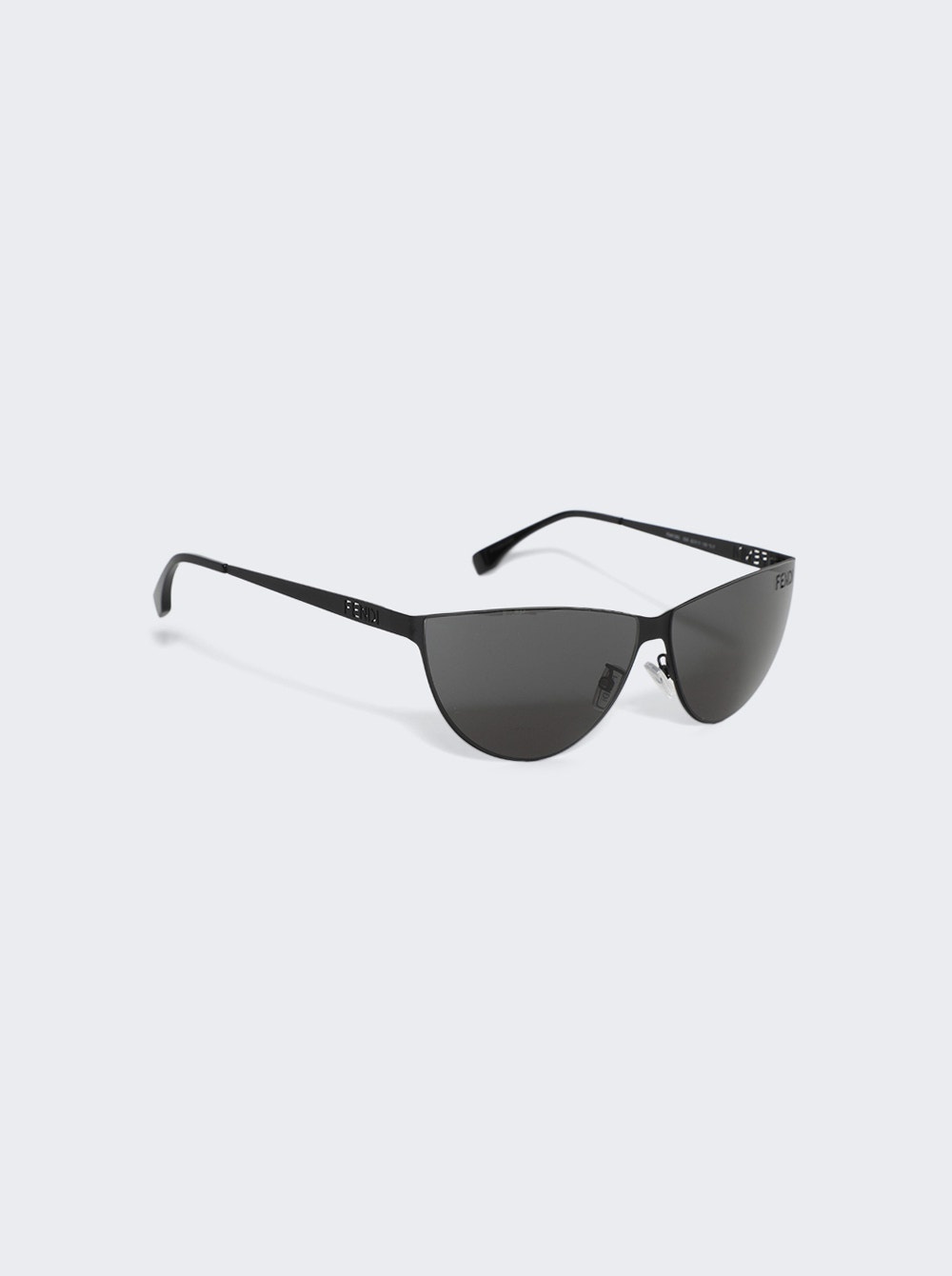 Cut-out Sunglasses Matte Black - 2