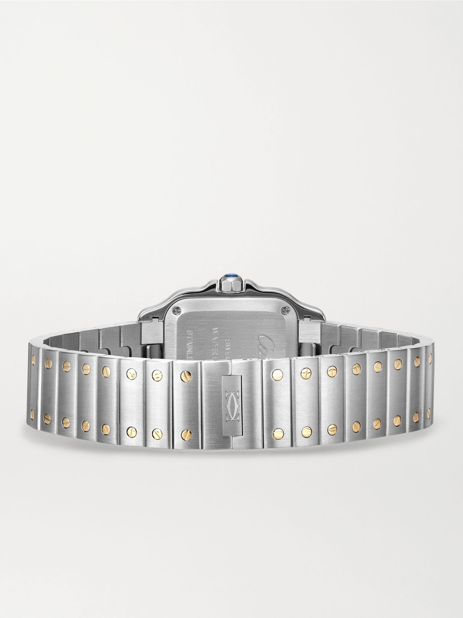 Santos de Cartier 34.5mm stainless steel and 18-karat gold watch Gold - 6