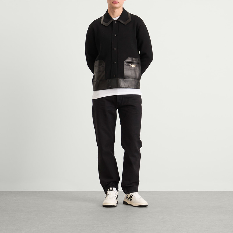 AMIRI AMIRI Leather Patch MA Cardigan outlook