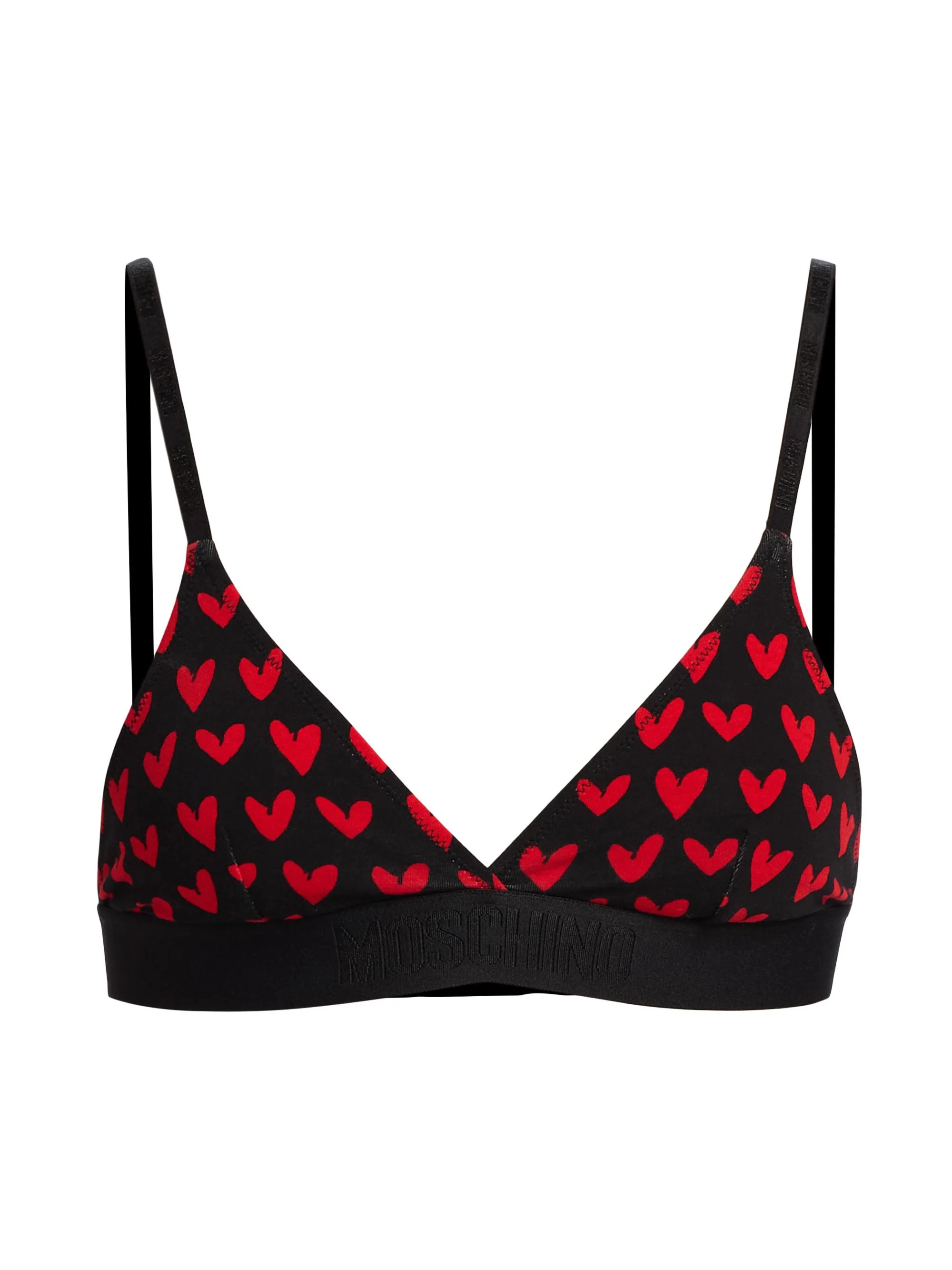 Women's Intimo Donna M Hearts Triangle Bra - Multi Black - 1