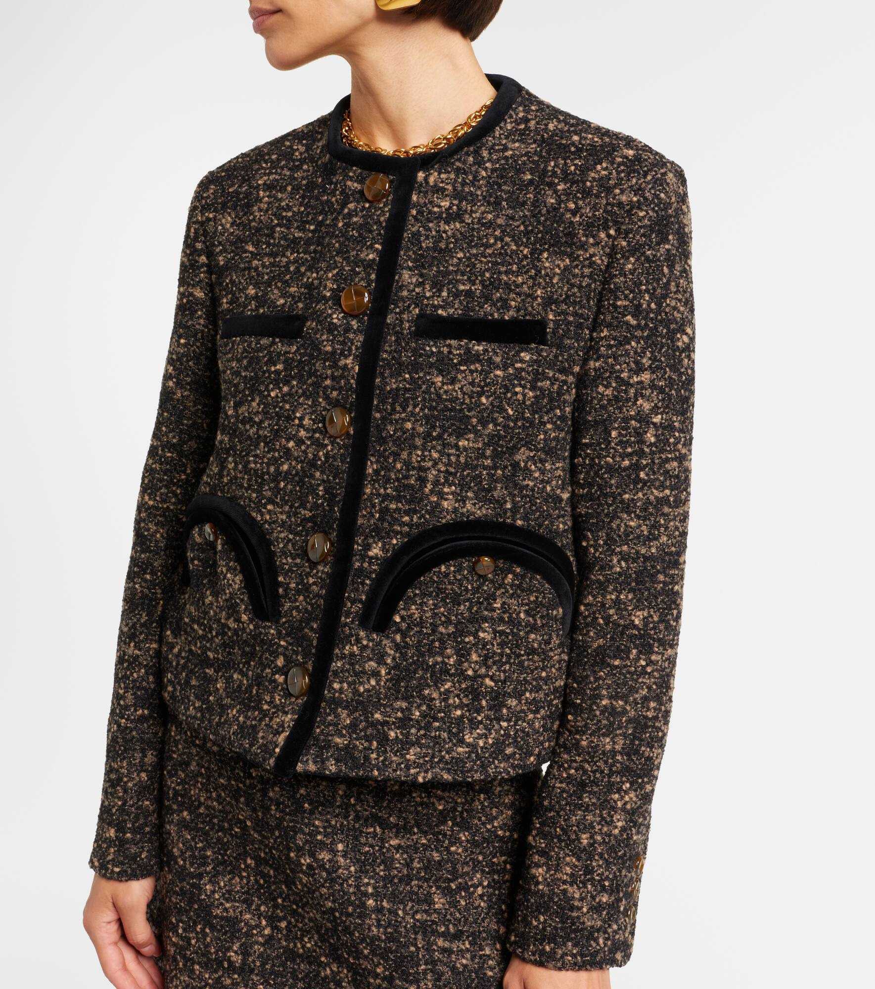 Shamo wool-blend tweed jacket - 6