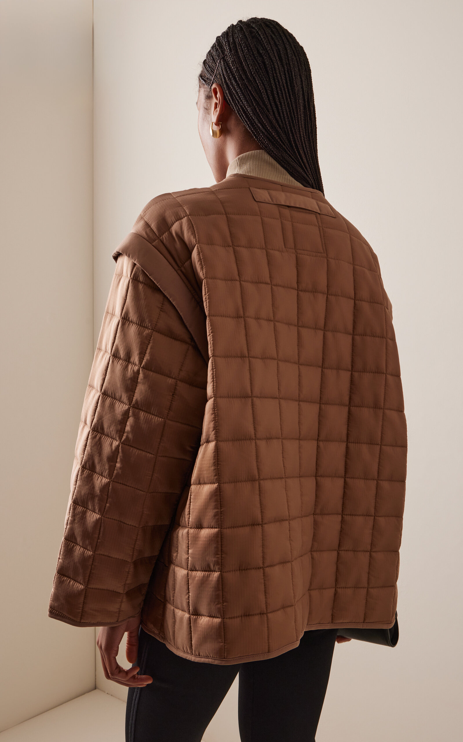 Edith Quilted Jacket brown - 4
