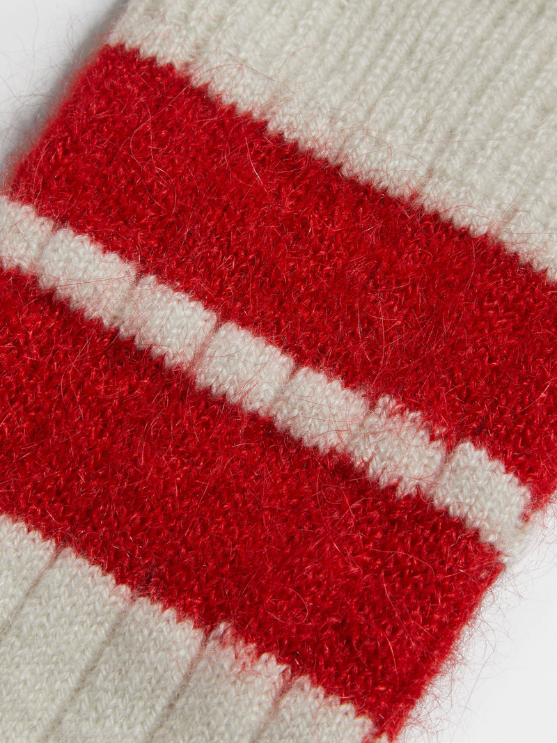ZEGNA WHITE ZEGNA X THE ELDER STATESMAN CASHMERE BLEND SOCKS outlook