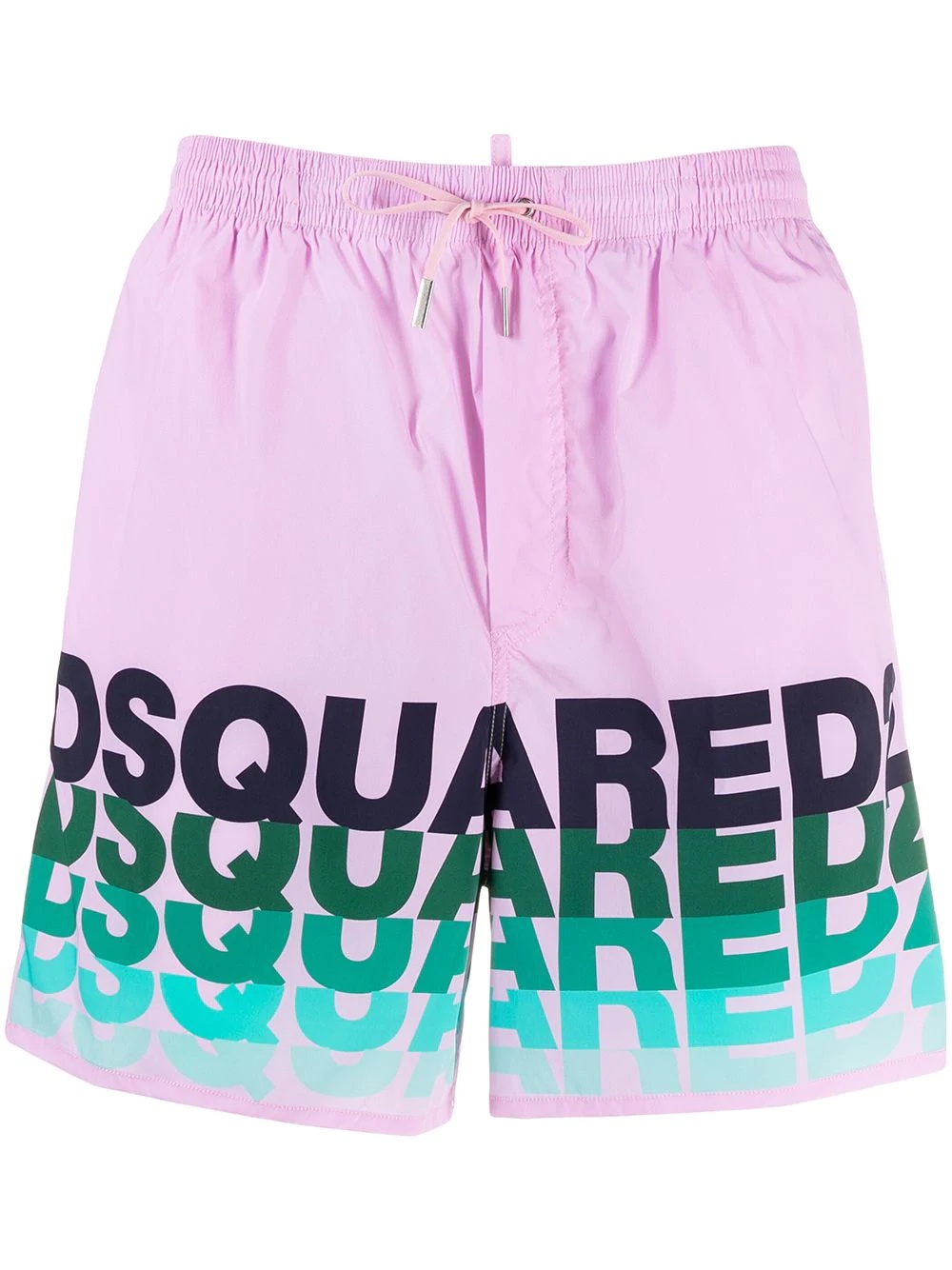 logo-print drawstring swim shorts - 1