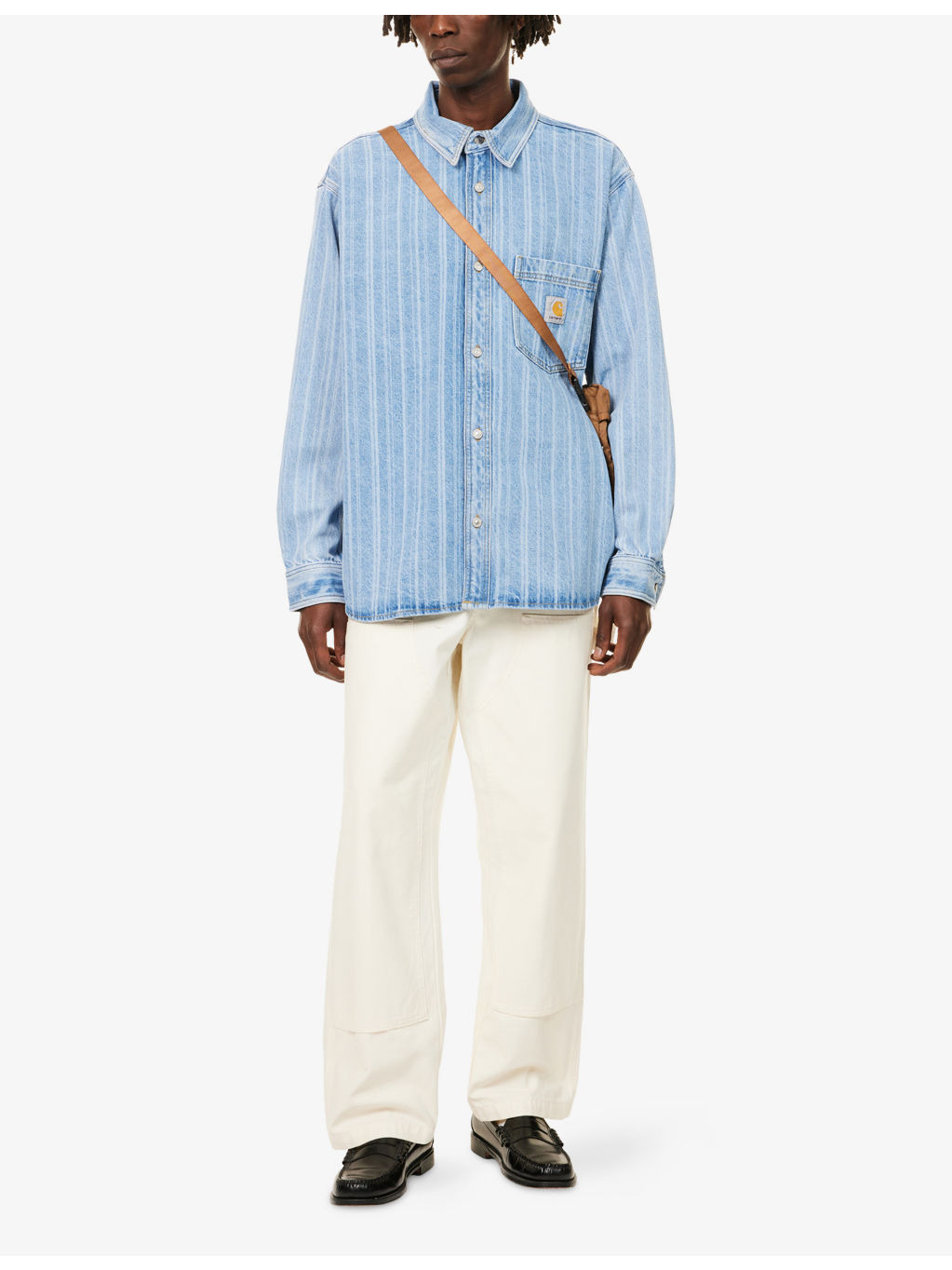 Rylan Logo-Patch Denim Shirt - 2