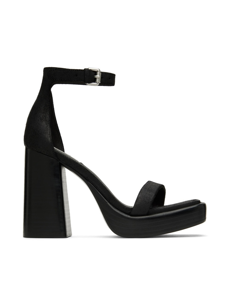 Black Matrix Heeled Sandals 1