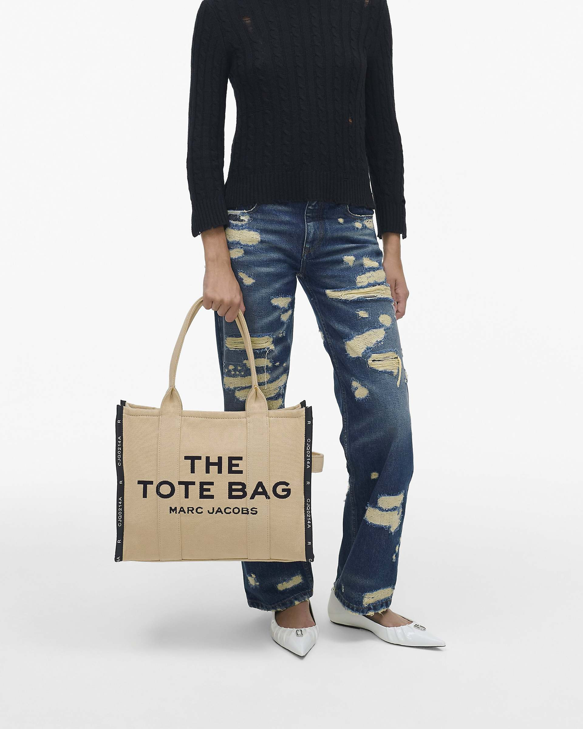 THE JACQUARD LARGE TOTE BAG - 8