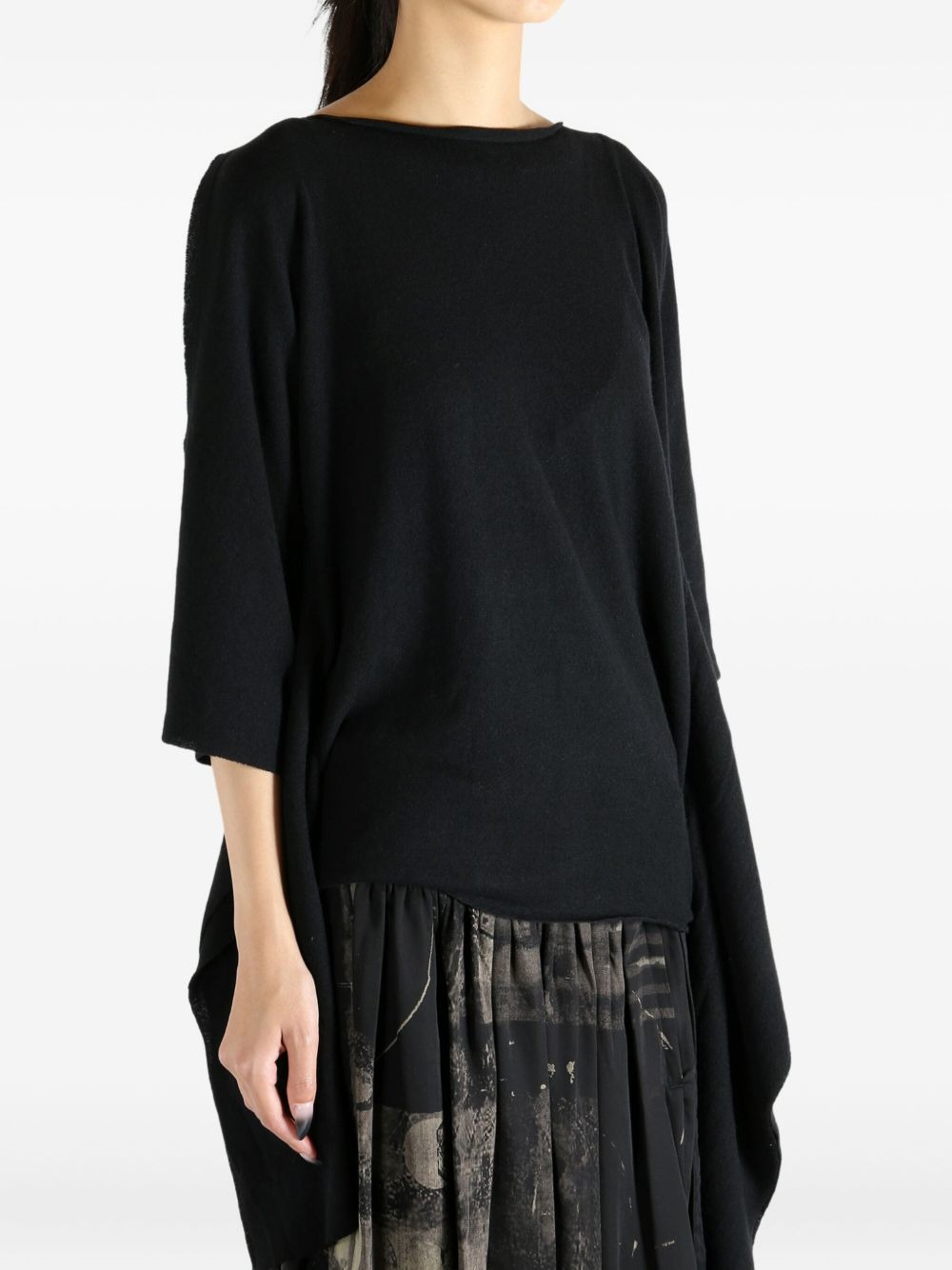 M-Dolman asymmetric draped top - 4