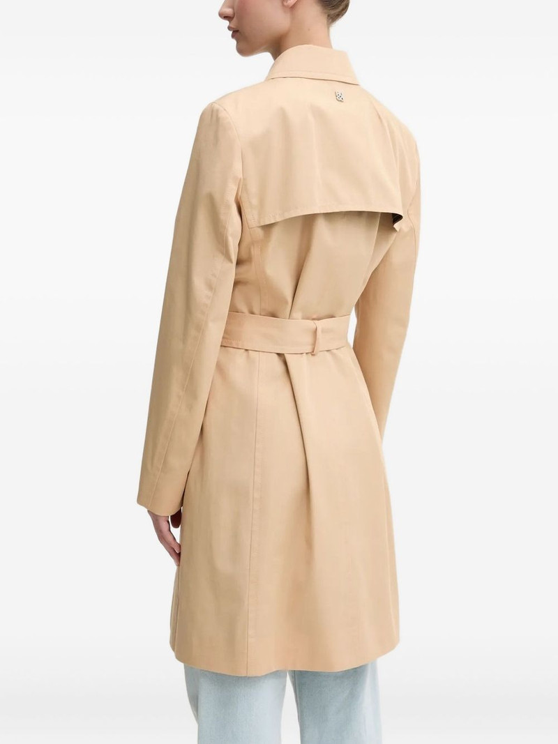 HUGO belted double-breasted trench coat outlook