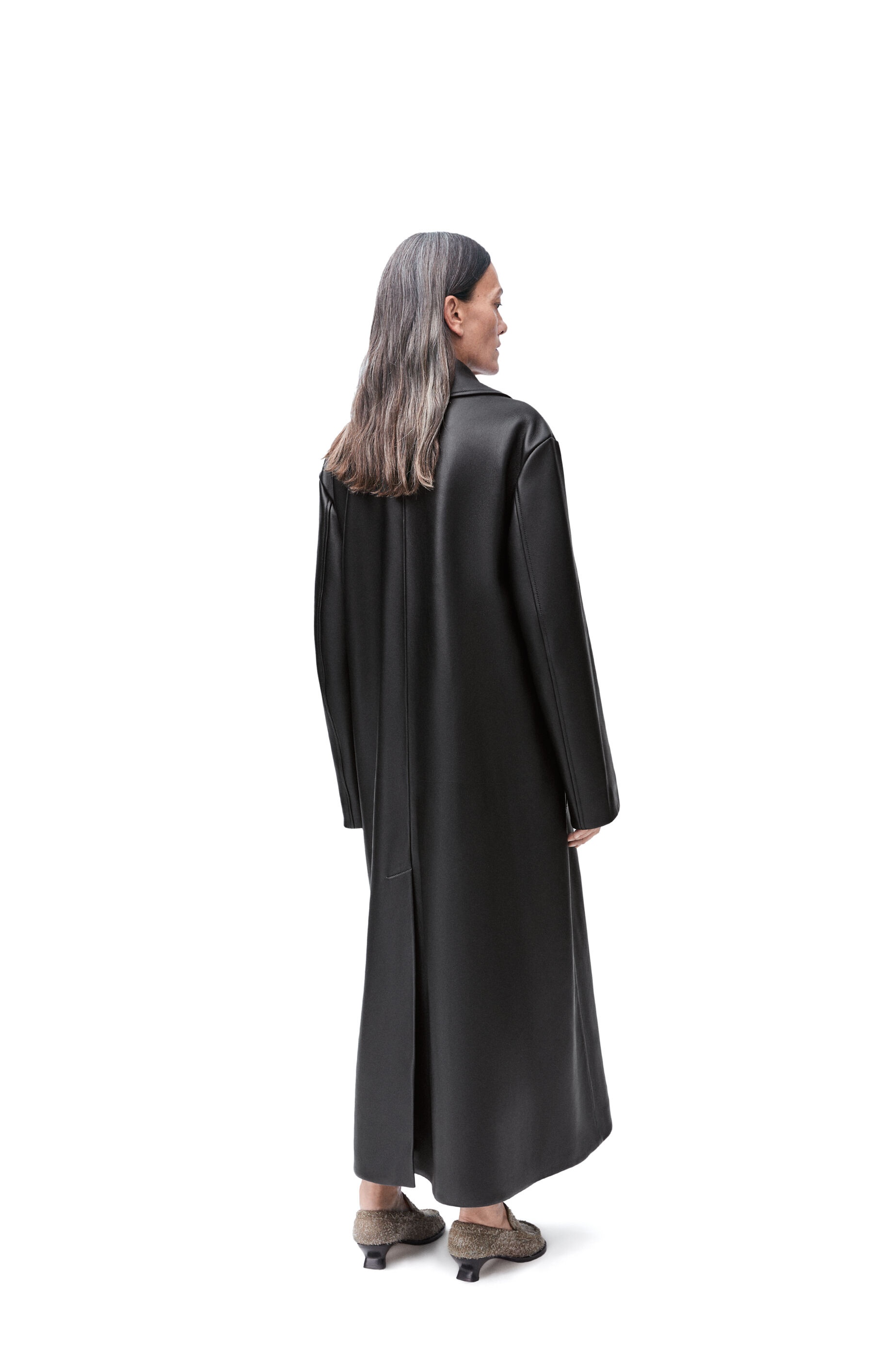 Pleated coat in nappa lambskin - 3
