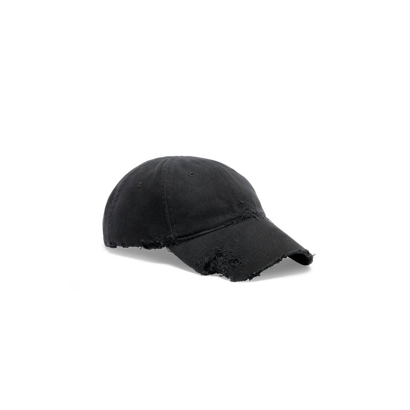BALENCIAGA Dog Bite Cap in Black Faded outlook