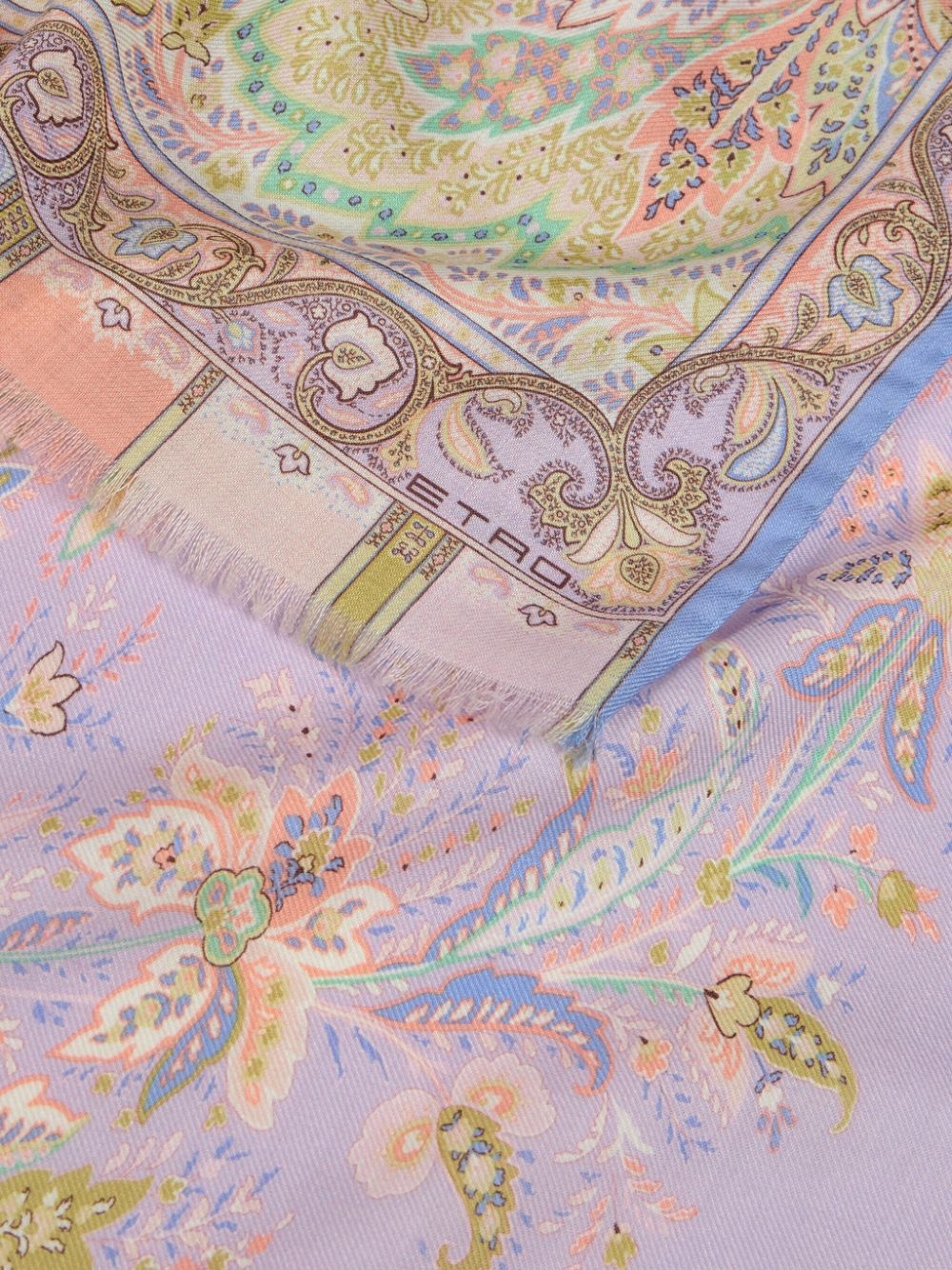 floral paisley-print scarf - 3