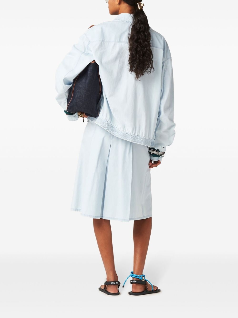 Chambray blouson jacket - 3