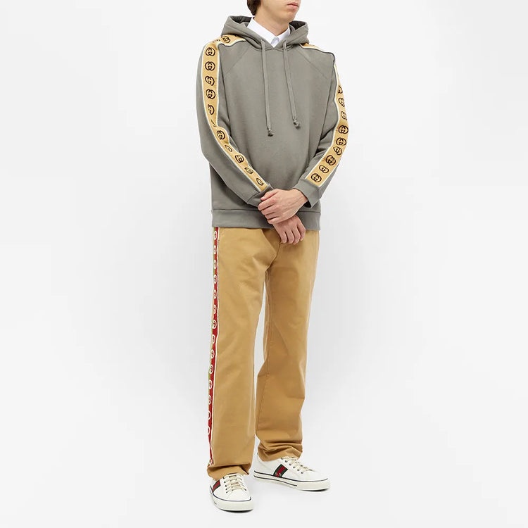 Gucci GG Side Striped Detail For Men Grey Brown 596230-XJBUW-1233 - 3