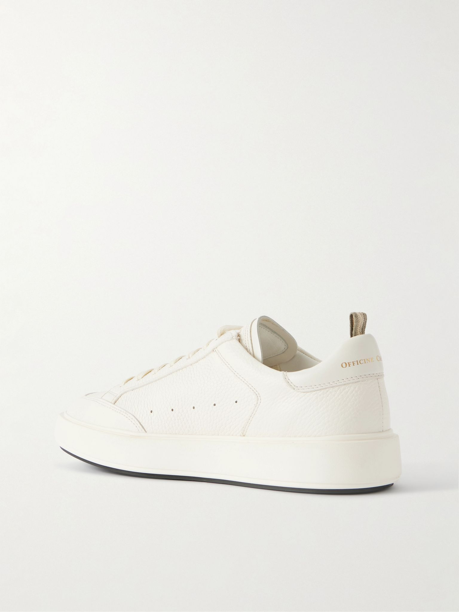Sequel 001 Full-Grain Leather Sneakers White - 4