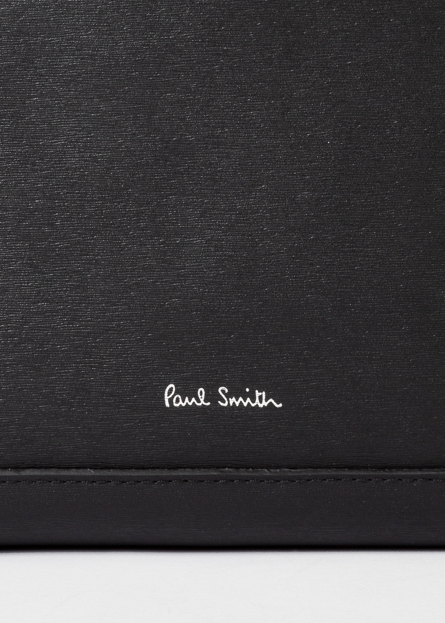 Black Embossed Leather Folio - 2