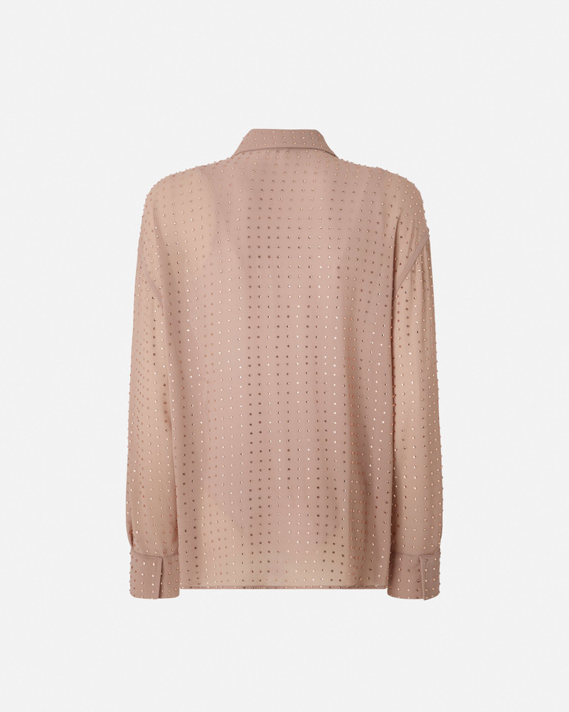 PINKO RHINESTONED GEORGETTE SHIRT outlook