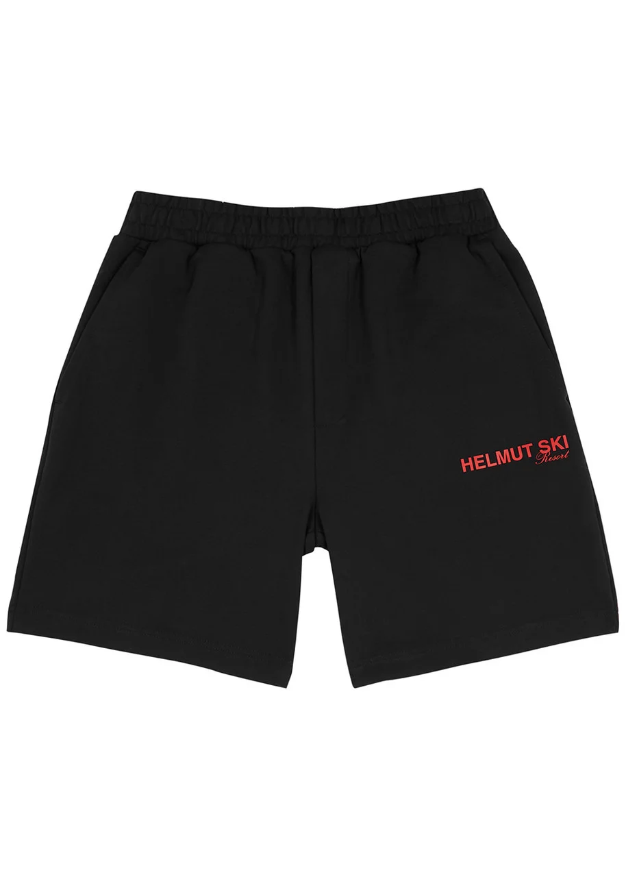 Ski logo-print cotton shorts - 1