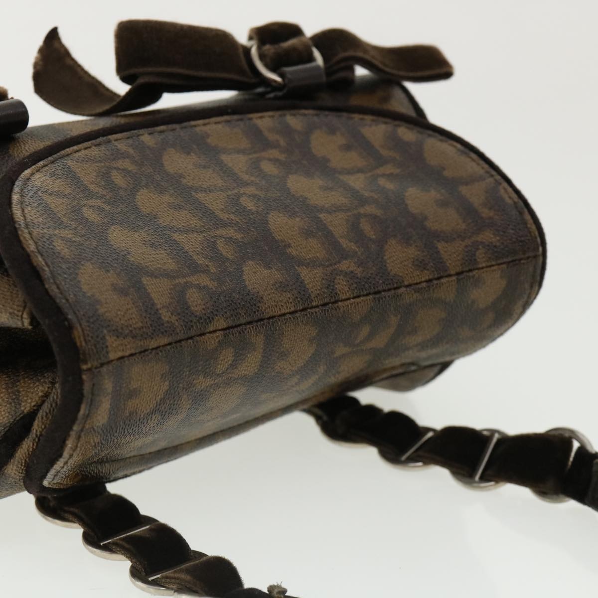 DIOR Trotter Canvas Hand Bag Brown - 6