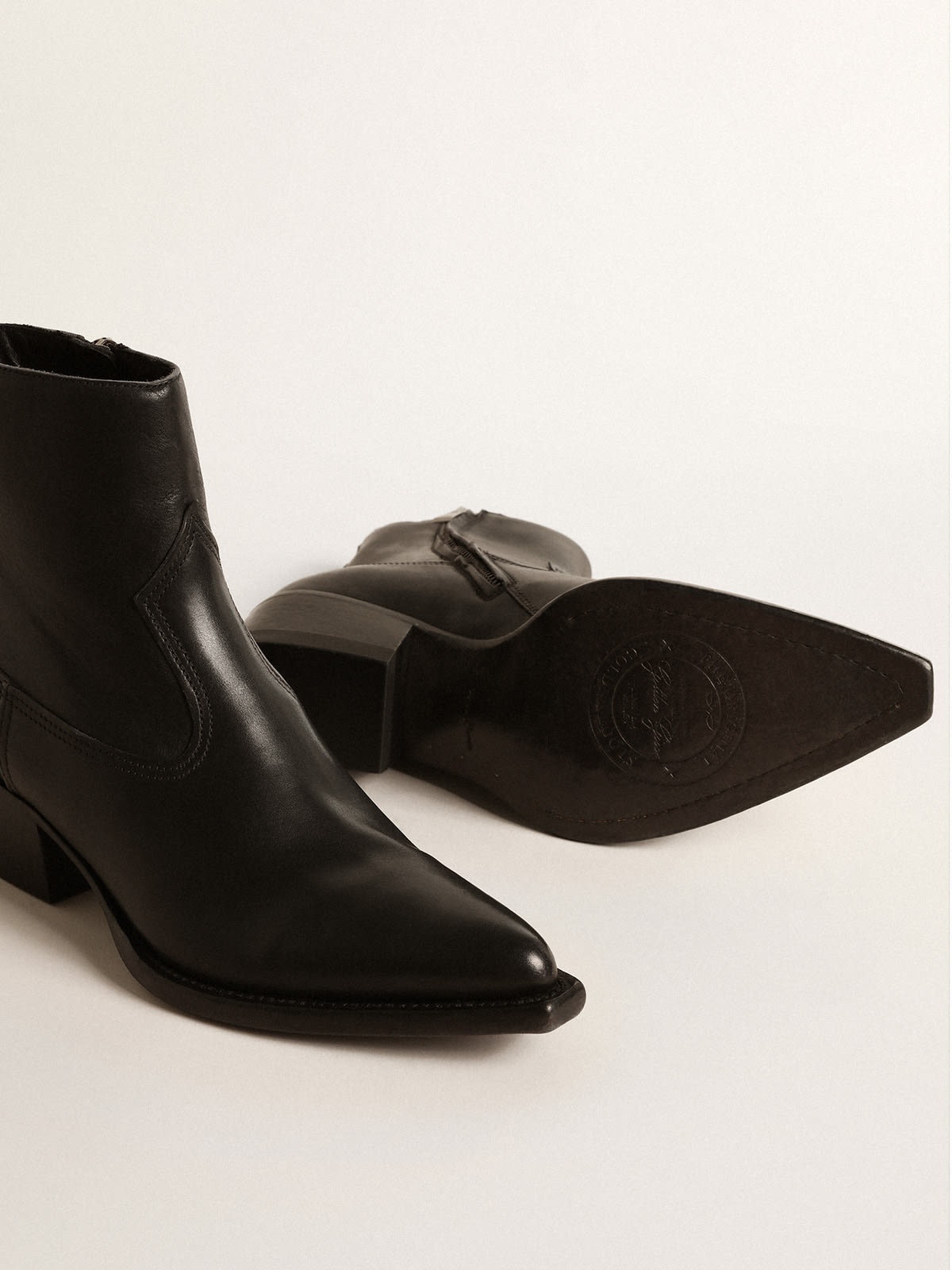 Women’s Debbie boots in black leather - 3
