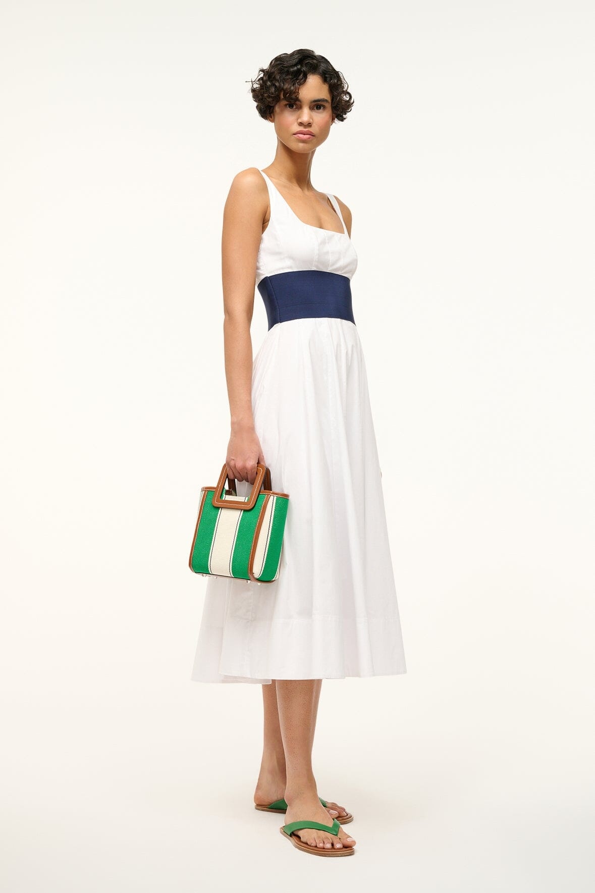 STAUD MINI SHIRLEY BAG BUNGALOW STRIPE - 2