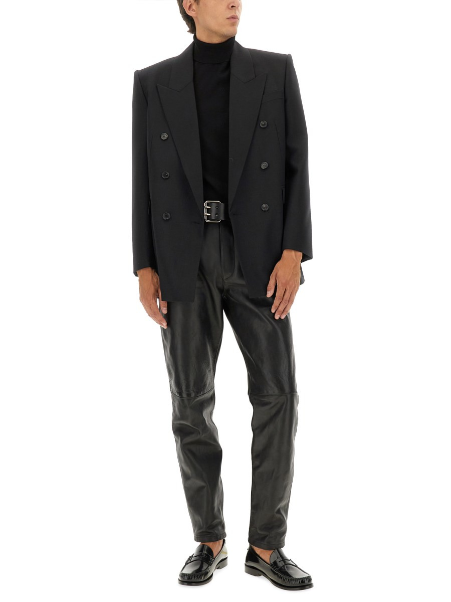 DOUBLE-BREASTED WOOL JACKET - 2