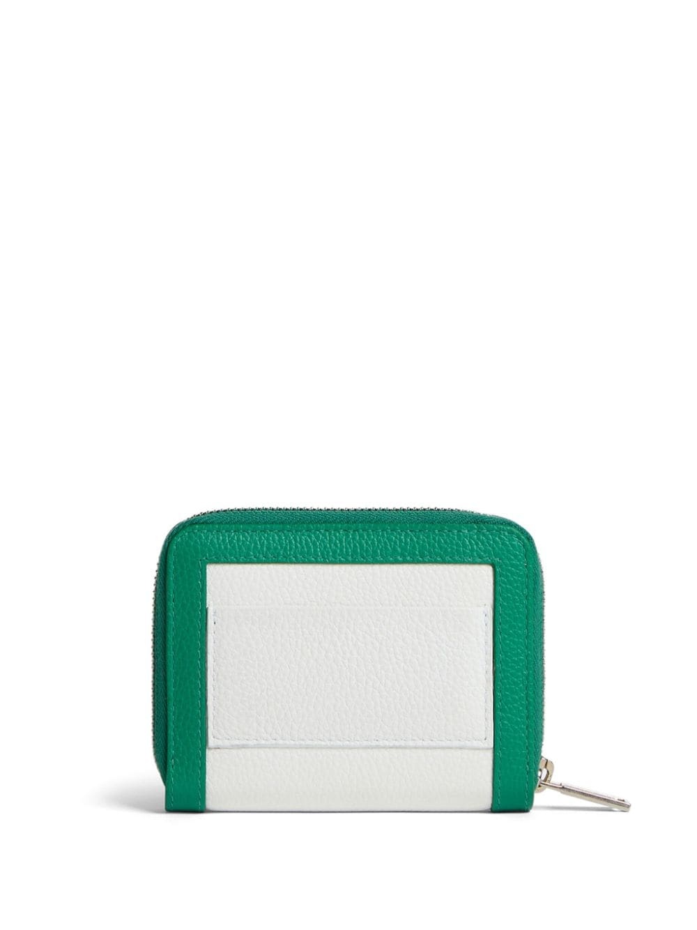logo-embroidered leather wallet - 2