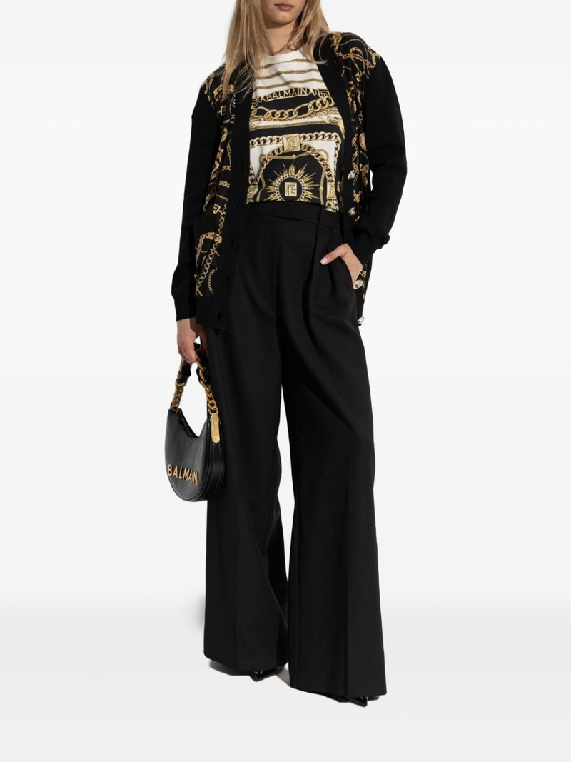 Balmain baroque-pattern T-shirt outlook