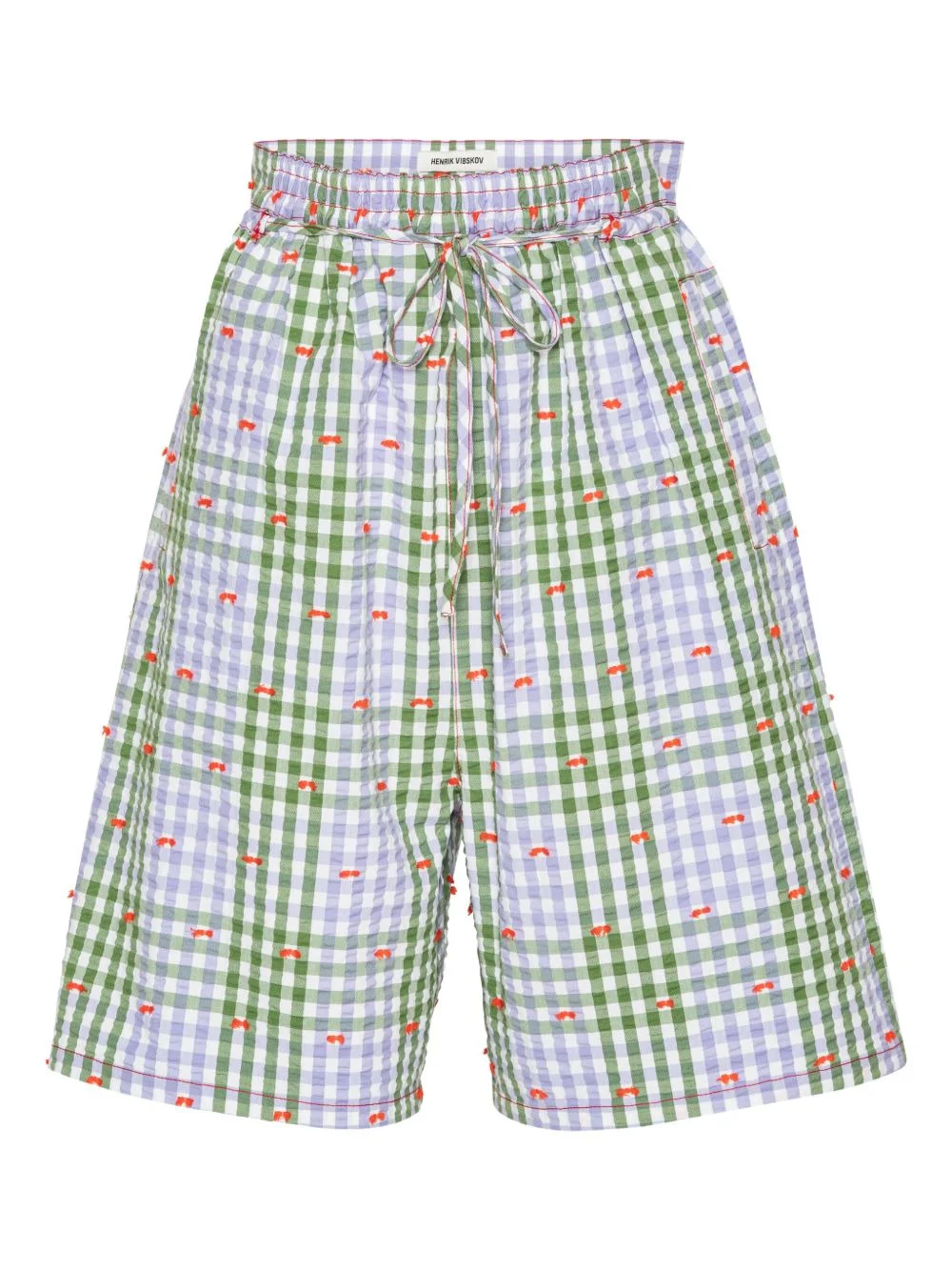 checks tie shorts - 1