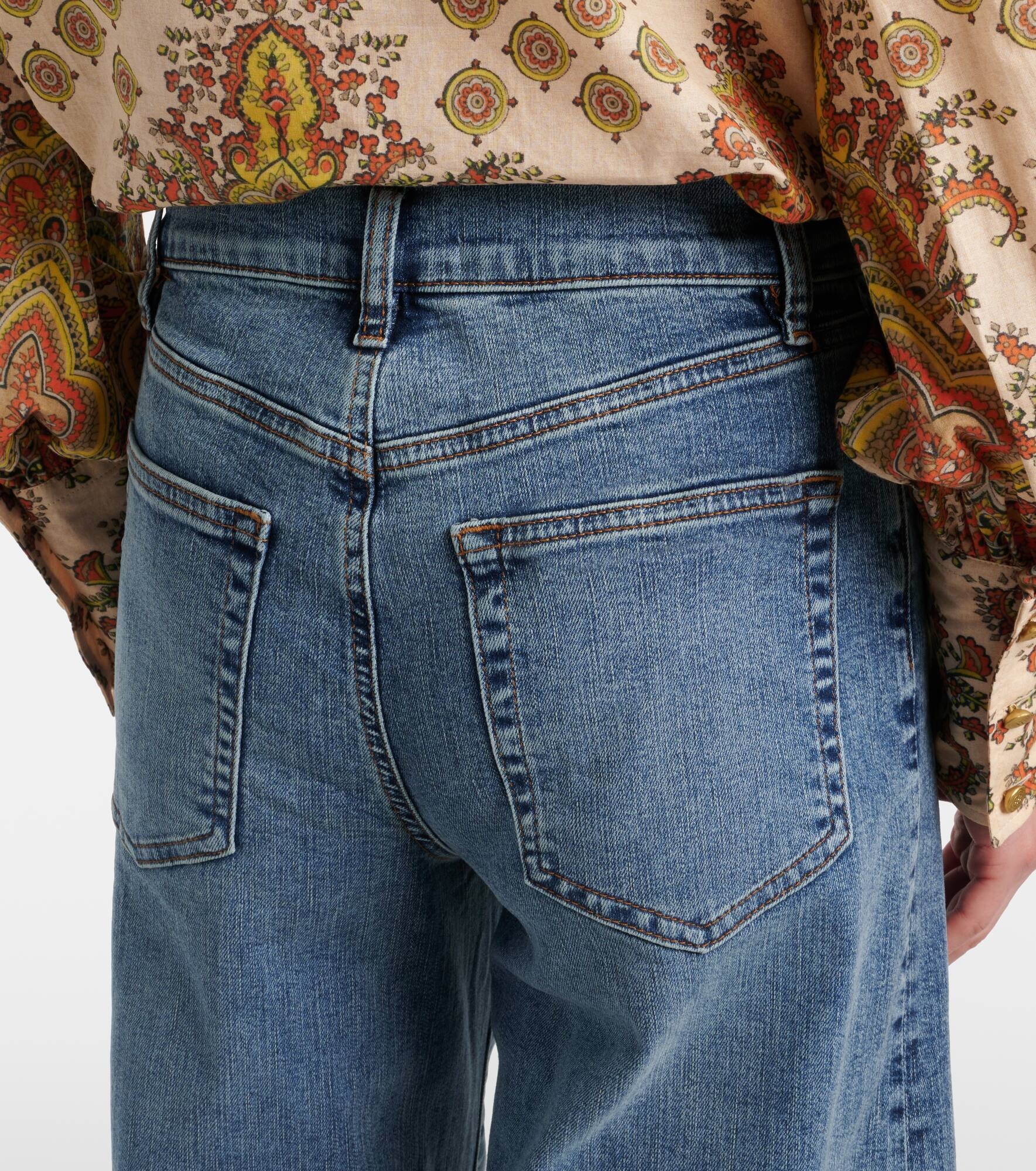 Le Palazzo Crop high-rise wide-leg jeans - 6