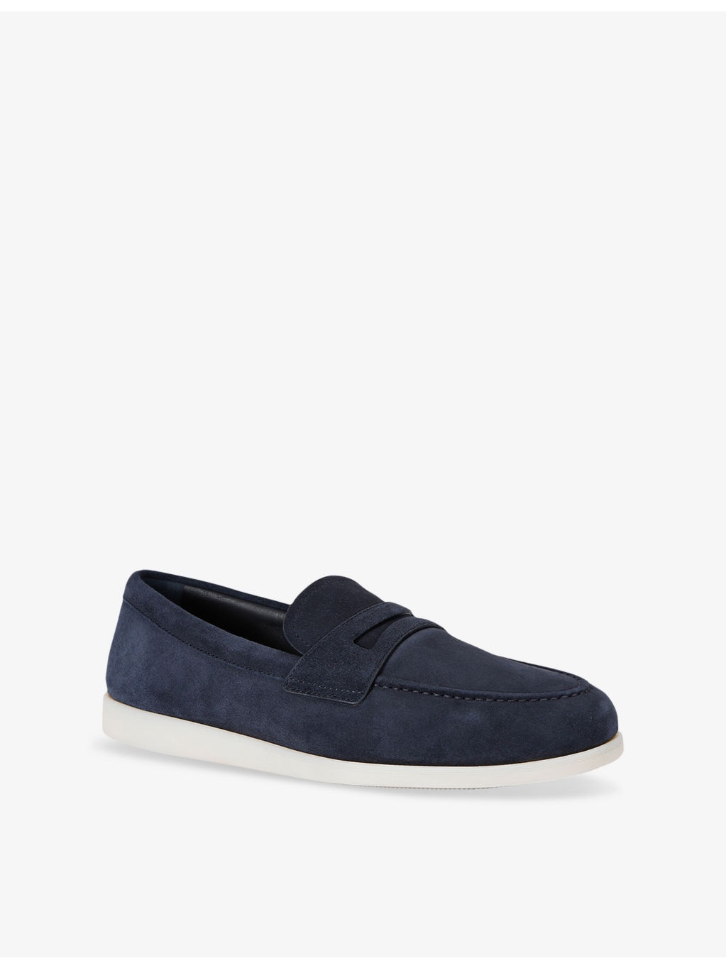 Saddle Penny Slip-On Suede Loafers - 3