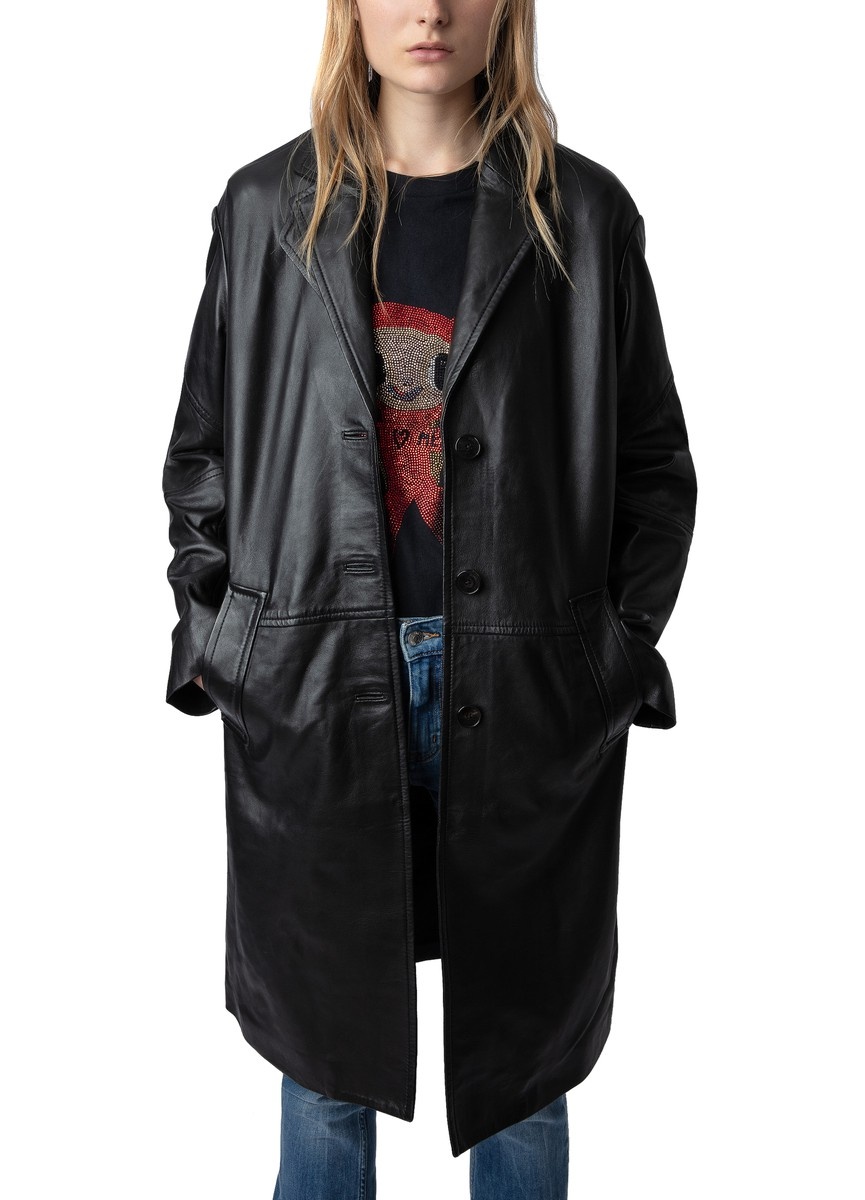 Macari Leather Coat - 2