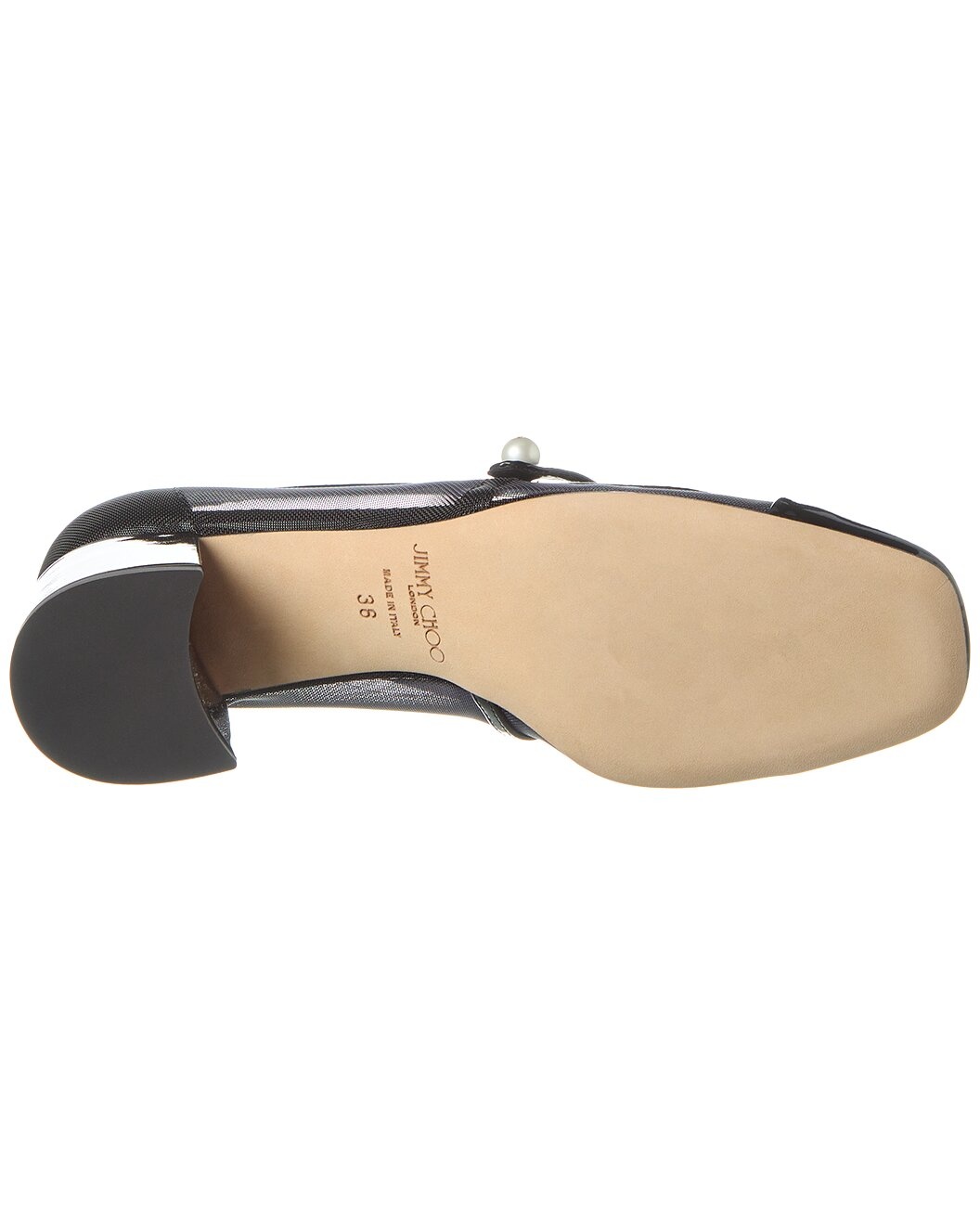 Jimmy Choo Elisa 45 Patent & Mesh Pump - 4