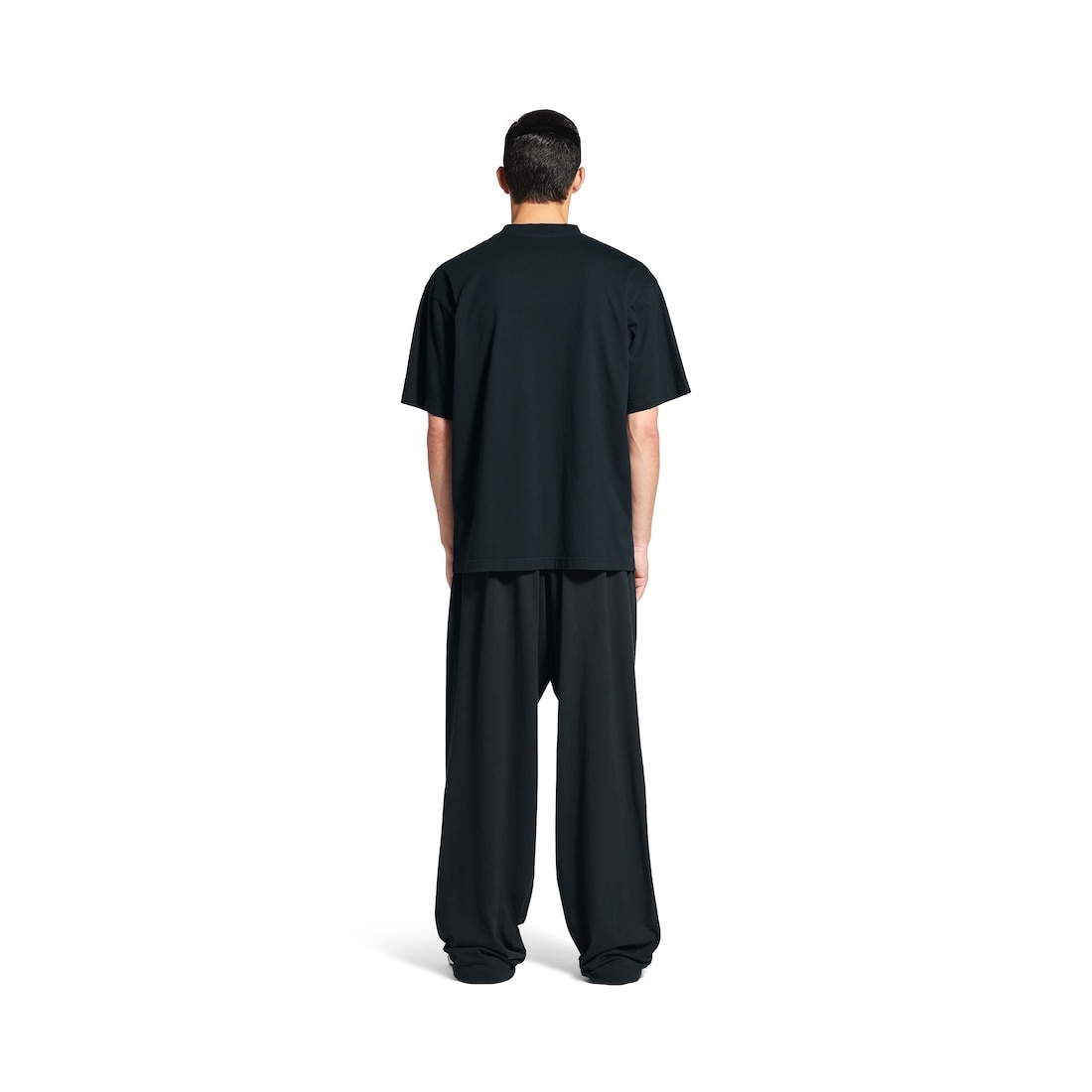 International T-shirt Medium Fit in Faded Black - 4