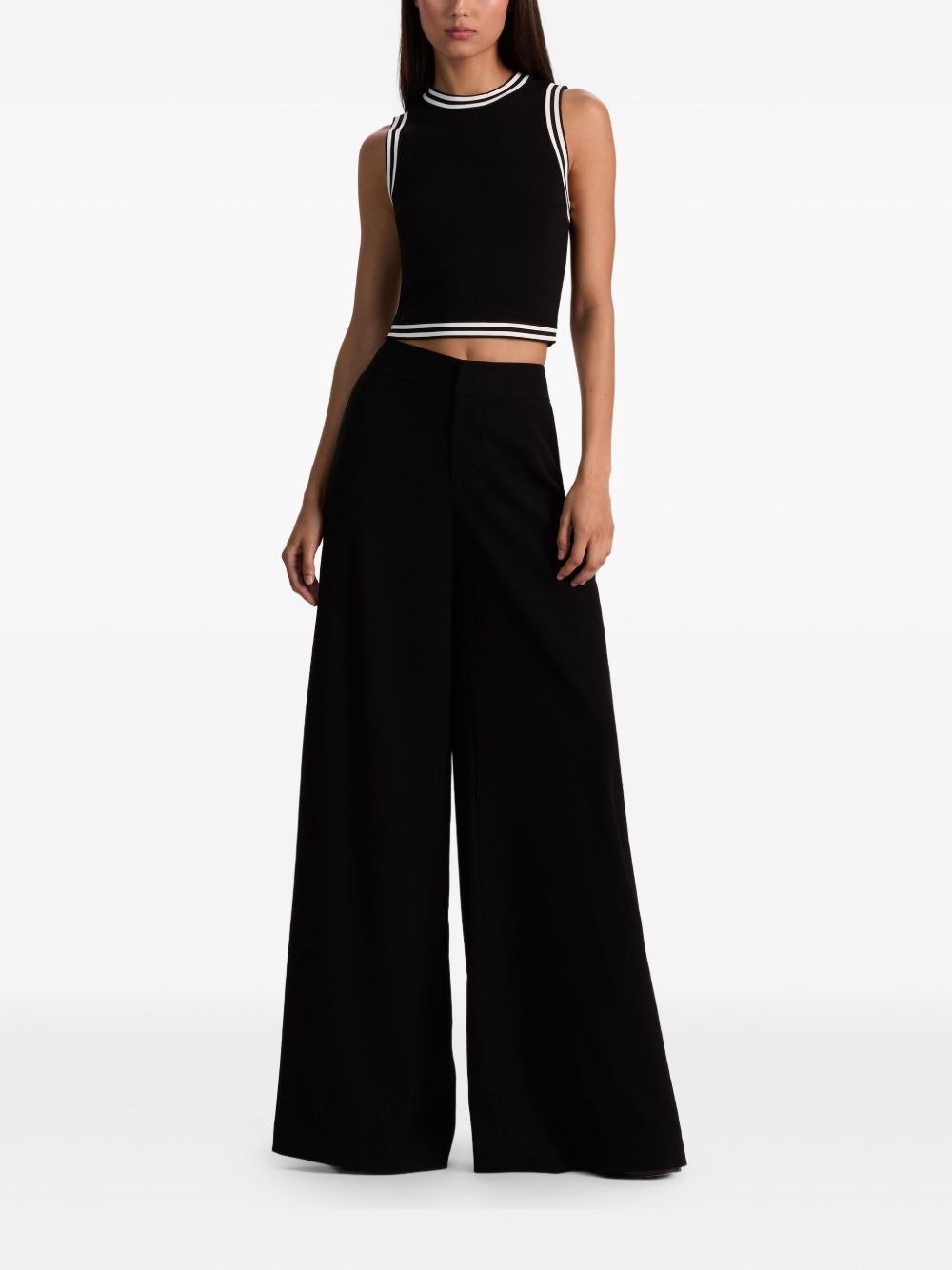 Nessi side-stripe palazzo pants - 2