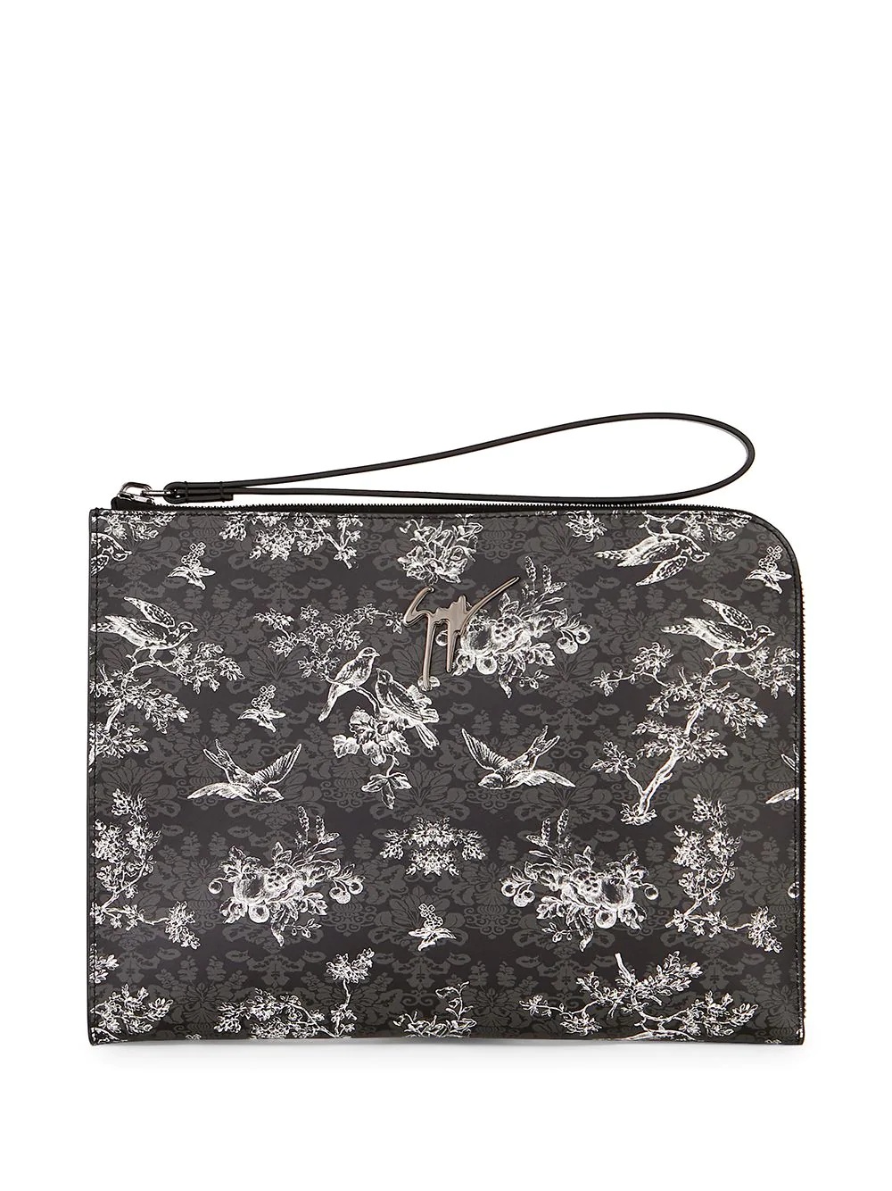 Fabian floral-print clutch - 1