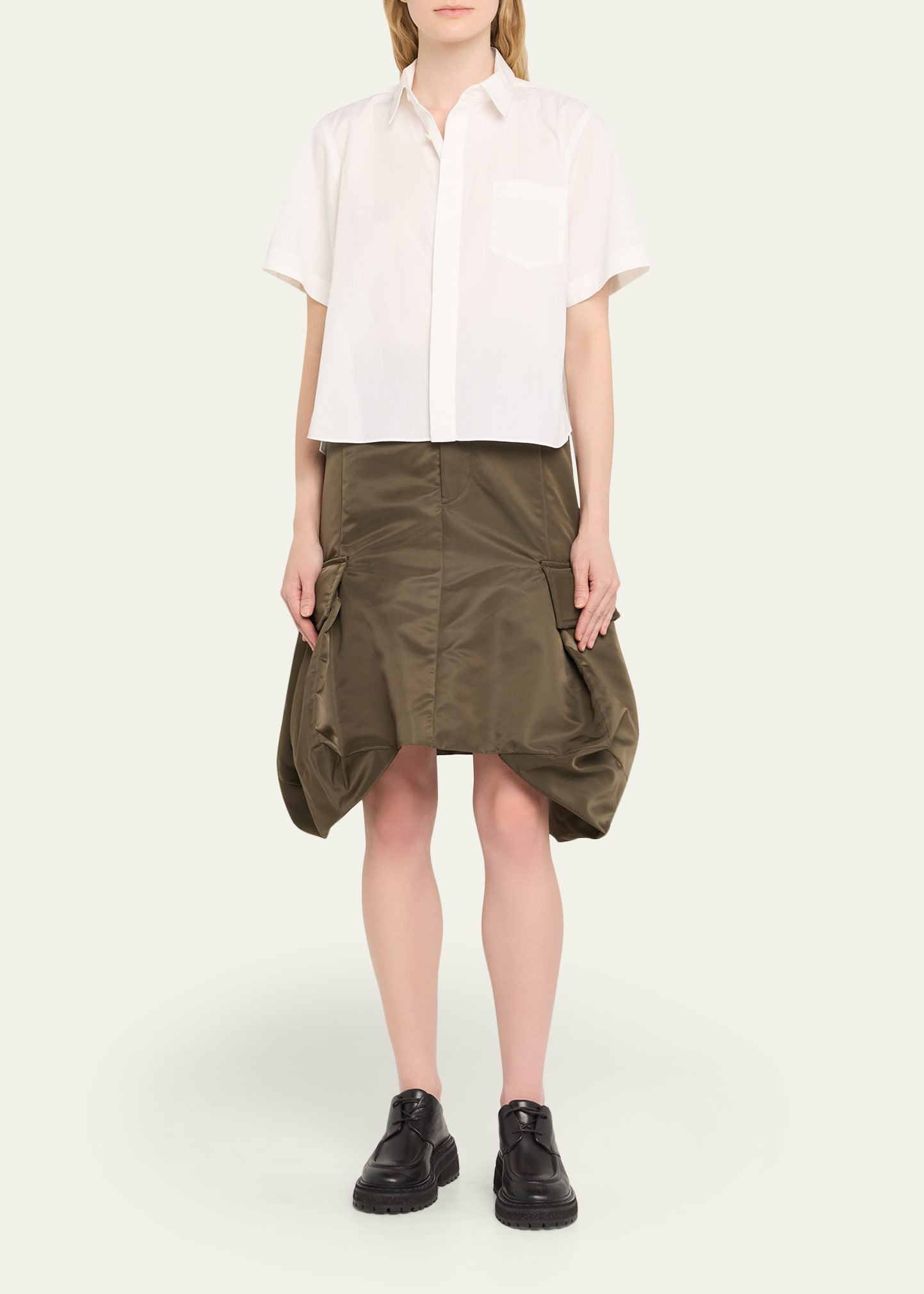 Nylon Cargo Skirt - 2