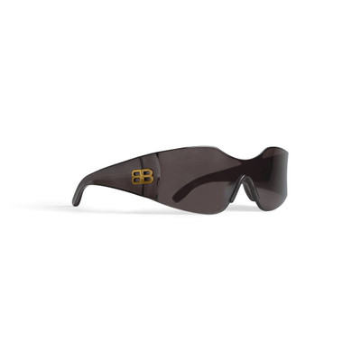 BALENCIAGA Hourglass Mask Sunglasses in Black outlook