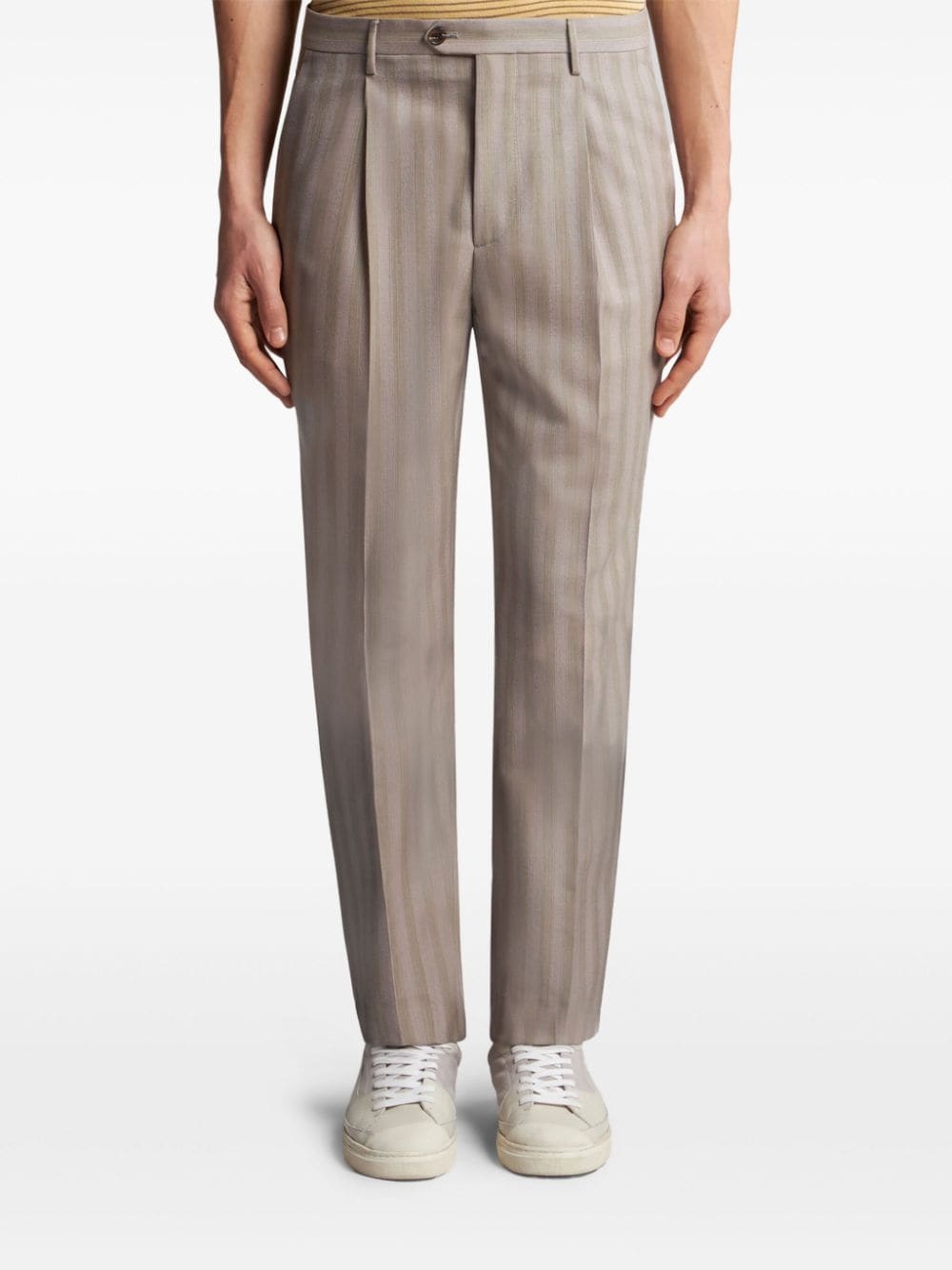 striped tailored trousers - 3