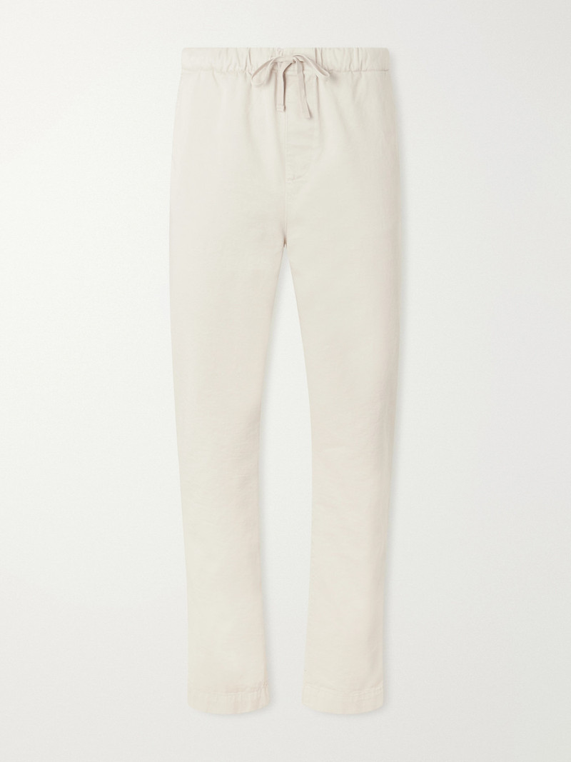Joggy Straight-Leg Cotton-Twill Trousers 1