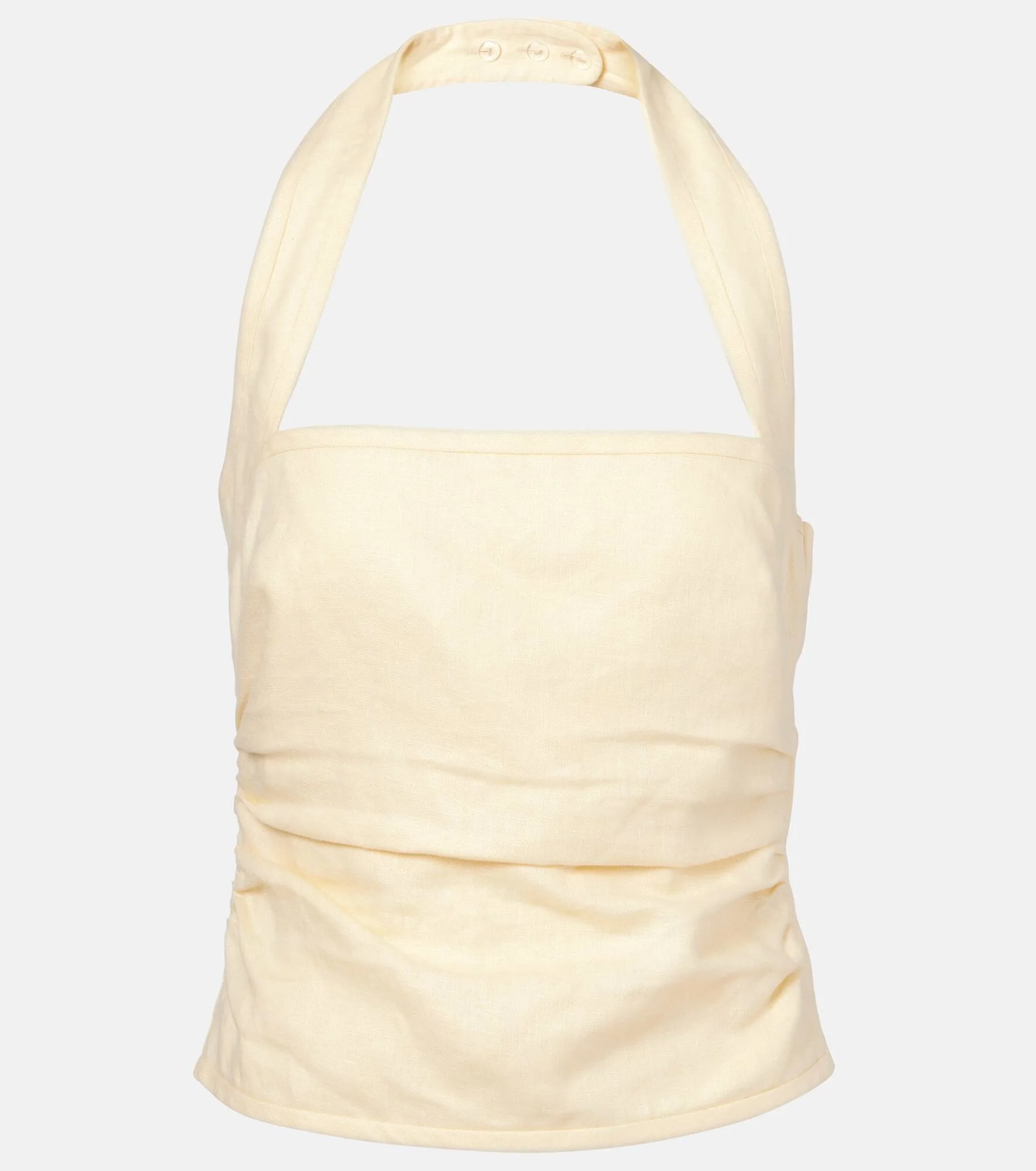Jerry ruched linen top - 1