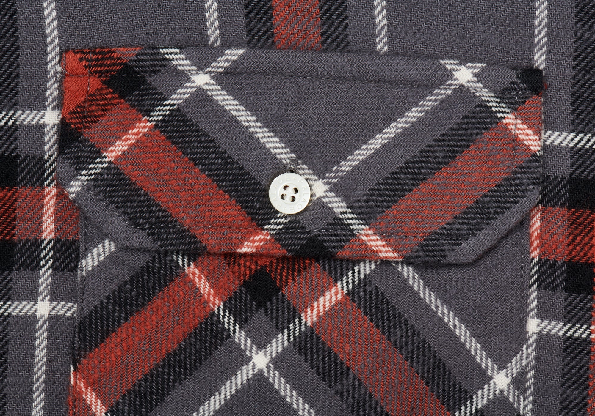 FLANNEL DROP SHOULDER SHIRT GREY - 5
