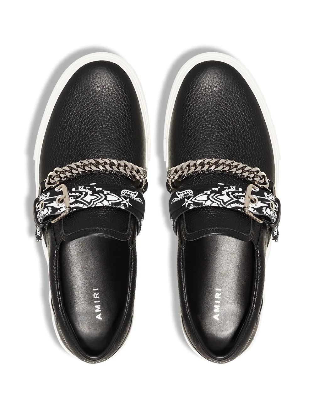 bandana-strap chain-detail sneakers - 8