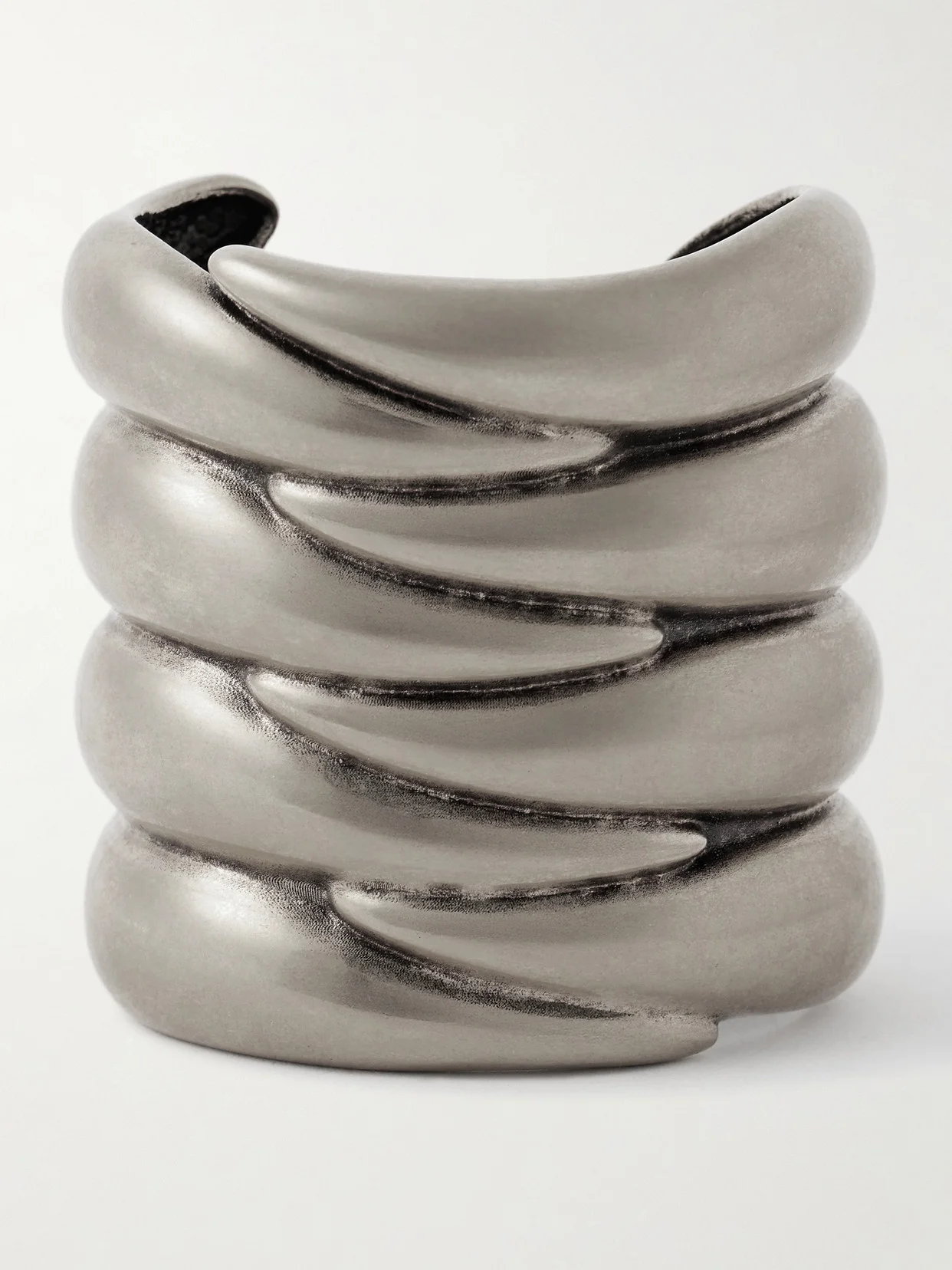Cyclone Silver-tone Cuff - 1