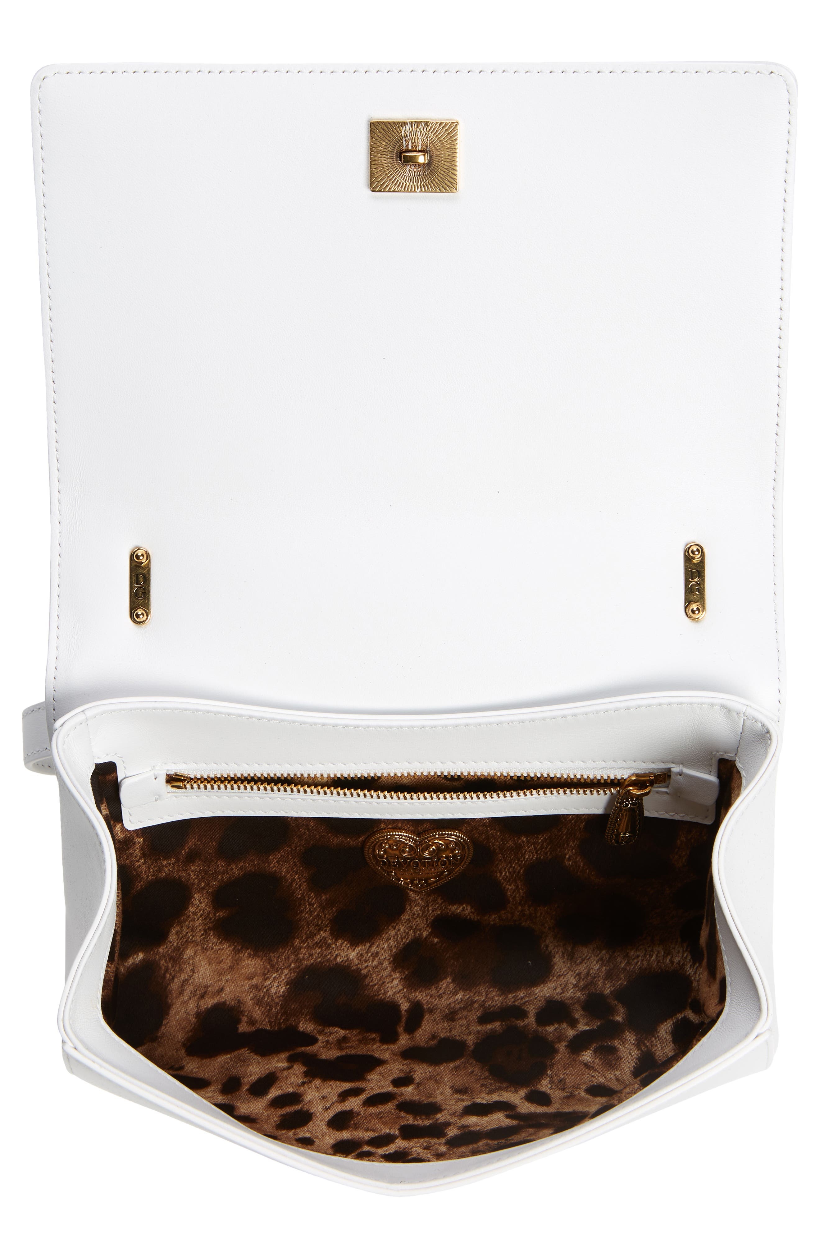 Devotion Logo Heart Lambskin Crossbody Bag - 5