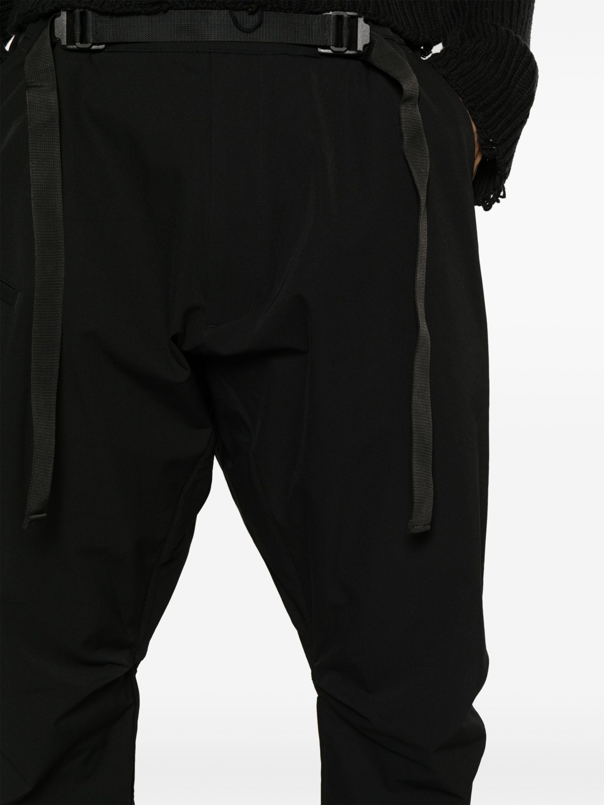 Black Schoeller Dryskin Drawcord Trousers - 5