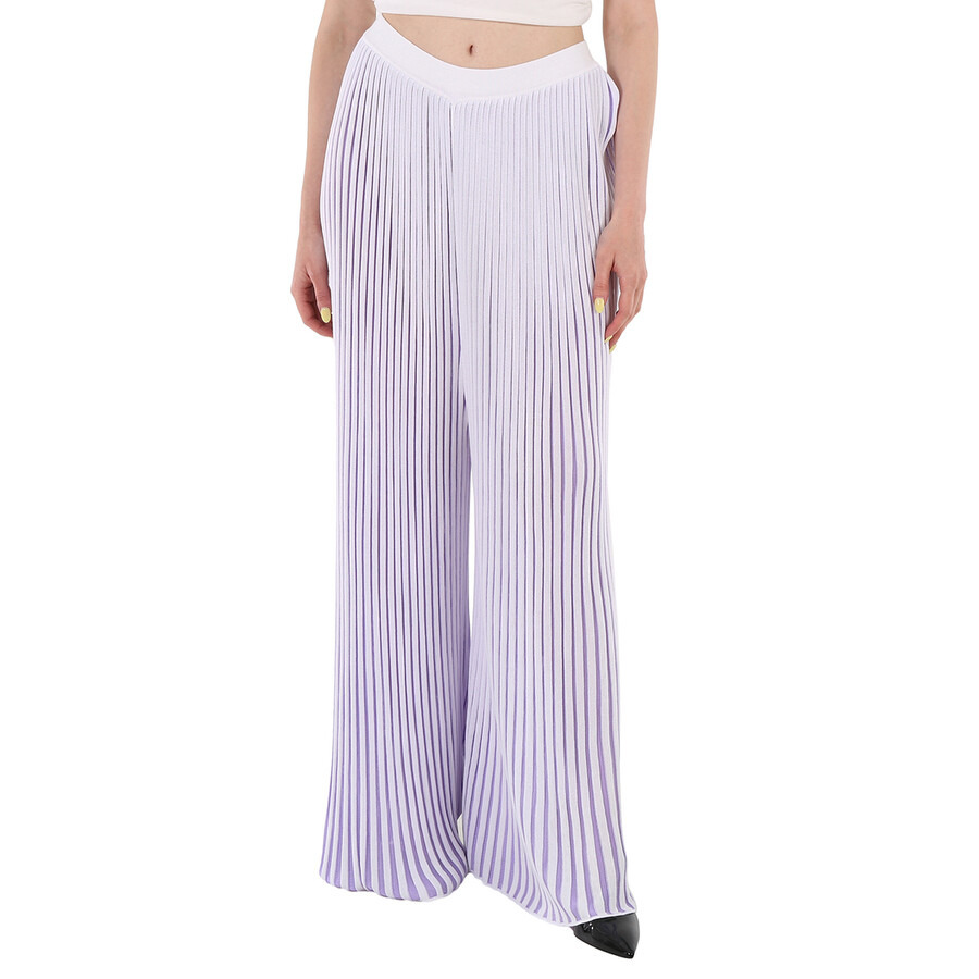 MM6 Maison Margiela Pleated Wide Leg Pants - 3