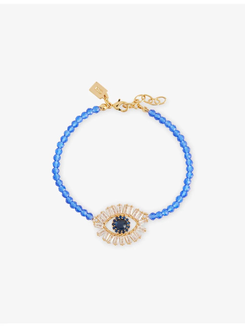 Talisman 18ct Yellow-Gold Plated Brass, Cubic Zirconia And Bead Bracelet - 1