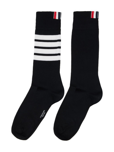 Thom Browne Black 4-Bar Socks outlook